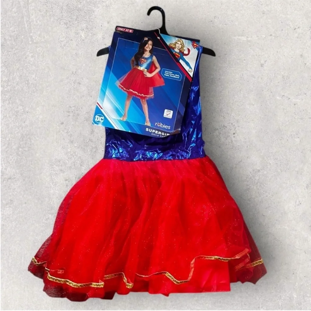 NWT Super Girl Costume Size Kids Large - Picture 2 of 8